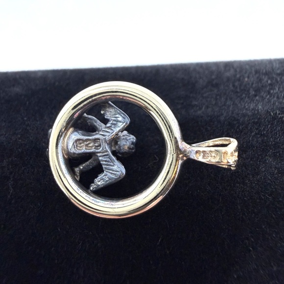 Peter Brams 14K Gold 925 Cherub Angel Jewelry Set Women - Picture 6 of 9